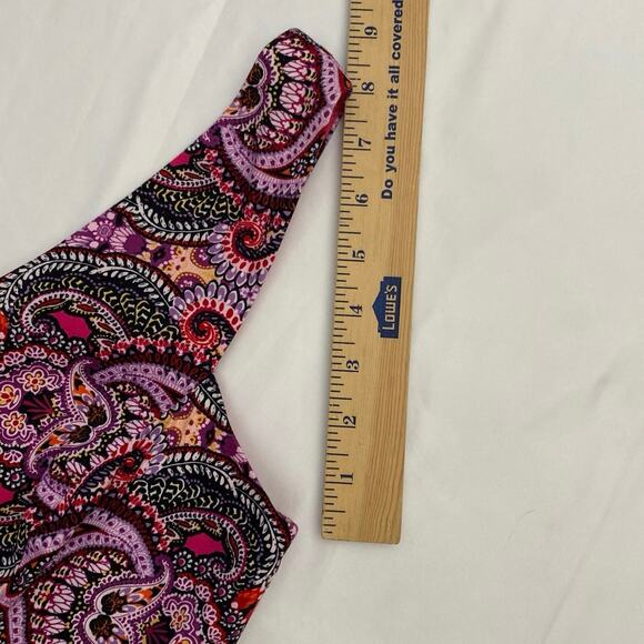 Pleated Multicolor Dress Sleeveless Summer Maggy London 6 Bright Floral Brunch - Picture 12 of 12